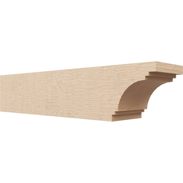 Ekena Millwork 6in. W x 6in. H x 28in. L Pescadero Woodgrain TimberThane Rafter Tail, Primed Tan RFTUR06X06X28PECRCPR - main